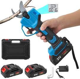 Akku Gartenschere mit 2 * 2000mAh Wiederaufladbar