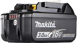 Akku MAKITA "BL1830B", schwarz, B:110mm