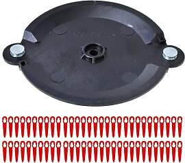 Akku Rasenmähe Kunststoffmesser Mit