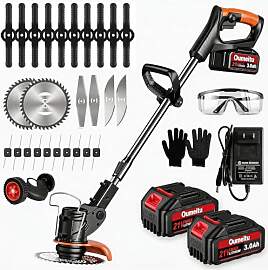 Akku Rasentrimmer mit Akku und Ladegerät,3-in-1