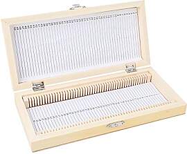 Akozon Mikroskop Objektträger Box, 50PCS