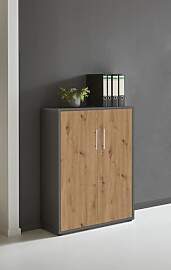 Aktenschrank in Anthrazit Artisan Eiche Office