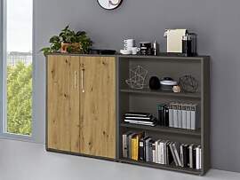 Aktenschrank in Anthrazit Artisan Eiche Office