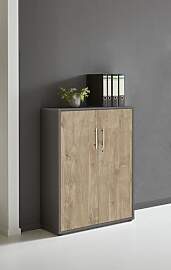 Aktenschrank in Anthrazit Gold Harbor Oak Office