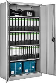 Aktenschrank mit 5 Böden - grau, 90 cm