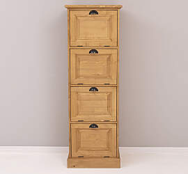 Aktenschrank mit Kippfächern im Landhausstil
