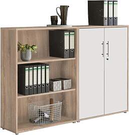 Aktenschrank Office Edition Sw Set 1 niedrig