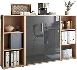 Aktenschrank Office Edition Sw Set 2 niedrig