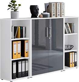 Aktenschrank Office Edition Sw Set 2 niedrig