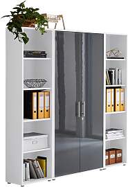 Aktenschrank Office Edition Sw Set 3 hoch