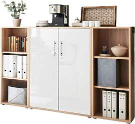 Aktenschrank Office Edition Sw Sonoma Eiche/Weiß
