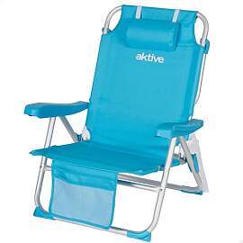 AKTIVE Klappbarer Strandstuhl 49x58x80 cm, mit