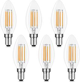 Akynite Glühbirne Kerzenform LED C35 E14 4W