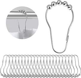 Alaoo Duschvorhang Haken, 24 Stück