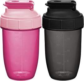 Alaoo Protein Shaker, 2 Stück 500ml Proteinshaker 