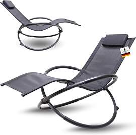 ALBATROS Premium Gartenliege X-Form | Schwungliege 