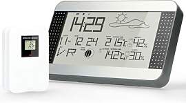 Alecto WS-1700 Drahtlose Wetterstation, Grau, 39 x 