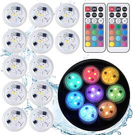 ALED LIGHT 12PCS Unterwasser Lichter Mini Licht