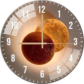 ALEENFOON Wanduhr aus Glas 30cm Lautlos Nicht