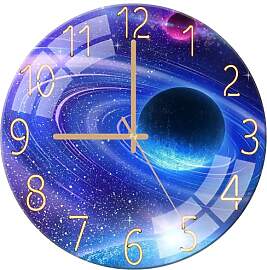 ALEENFOON Wanduhr Glas 30cm Leise Ohne Tickende
