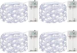 ALEGRE 4 Stk Led Lichterkette Batterie mit Timer,