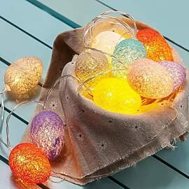 ALEGRE Ostereier Lichterkette Ostern,1,5M 10 LED