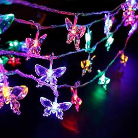 ALEGRE Schmetterling Lichterkette,3M 20 LED