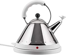 Alessi MG32 W Wasserkessel aus Edelstahl, weiß