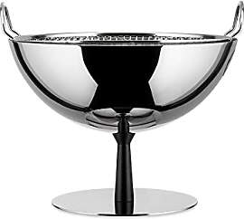 Alessi Obstschale/Sieb aus Edelstahl Fuß aus