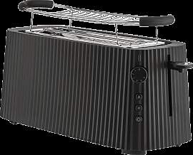 Alessi Plissé Toaster Doppel Schwarz