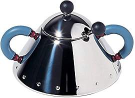 Alessi Zuckerdose mit Löffel aus Edelstahl,