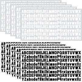 Alethron 2080 Stück Buchstaben Aufkleber, 10