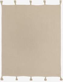 Alfeld Baumwoll-plaid-decke Beige Leinen - Sklum