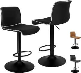 ALFORDSON Barhocker 2er-Set, gepolsterte
