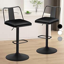 ALFORDSON Barhocker-Set aus 2 gepolsterten