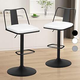 ALFORDSON Barhocker-Set aus 2 gepolsterten