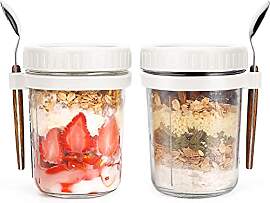 ALINK 2 Pack Overnight Oats Gläser, Overnight