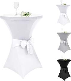 Alishomtll 1er Set Stehtisch Hussen mit Schleife,