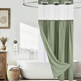 Alishomtll Duschvorhang 120x205cm, Grün