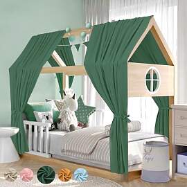 Alishomtll Hausbett Himmel Deko Set, 2 Betthimmel