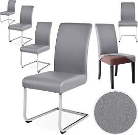 Alishomtll Stretch PU Stuhlhussen 6er Set