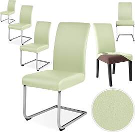 Alishomtll Stretch PU Stuhlhussen 6er Set