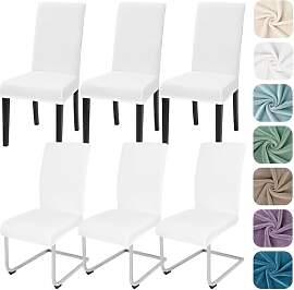 Alishomtll Stretch Samt Stuhlhussen 6er Set