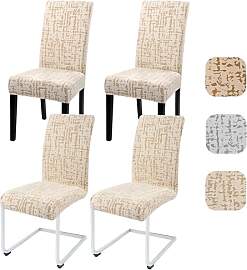 Alishomtll Stuhlhussen 4er Set Universal Stretch