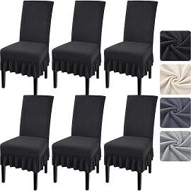 Alishomtll Stuhlhussen 6er Set, Stretch Universal
