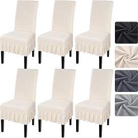 Alishomtll Stuhlhussen 6er Set, Stretch Universal