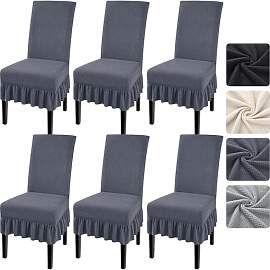 Alishomtll Stuhlhussen 6er Set, Stretch Universal