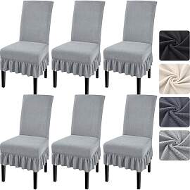 Alishomtll Stuhlhussen 6er Set, Stretch Universal