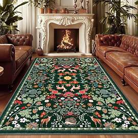 Alishomtll Wohnzimmer Kurzflor Teppich,