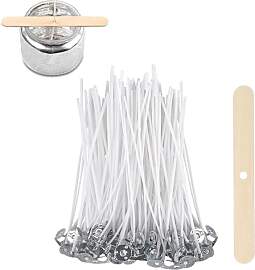 ALLAVA 100 Stück Kerzendochte für Kerzen, 12cm